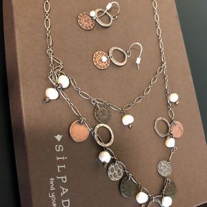 Silpada Fresh water pearls Copper Coins. Retired